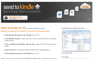 Send To Kindle for PC website