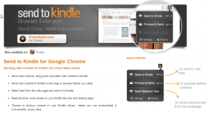 Send To Kindle for Chrome Web Page