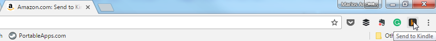 Send To Kindle Extension Icon