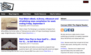 "The Digital Reader" Blog Screenshot