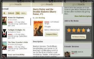 Goodreads popular app for book readers screenshot