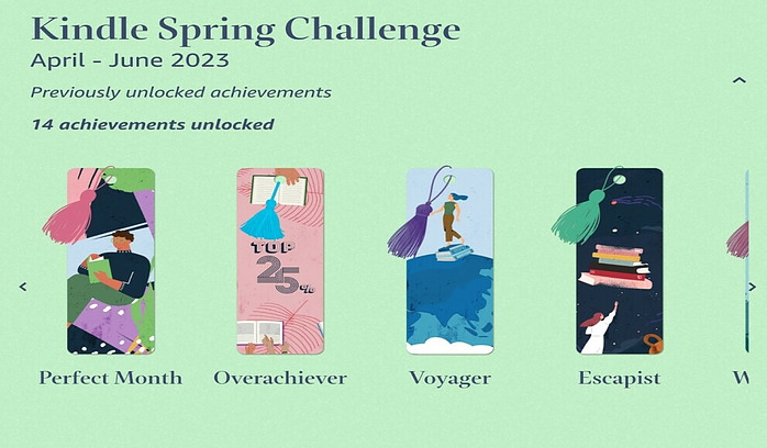 Kindle Challenge - Spring Challenge Screenshot
